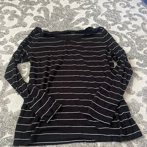 Black-and-white striped shirt